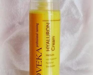 Joveka Hyaluron Tanning Cream Pre Sun, für eine gleichmäßige gesunde Bräune.