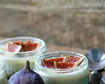 Neues von der Cheesecake-Front: Chai-Cheesecake im Glas mit Feigen