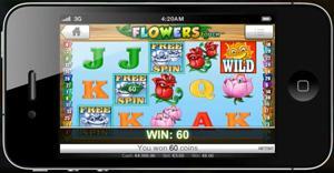 Flowers Mobile Slot für iPhone und Smartphone