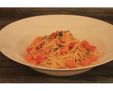 Kürbis-Speck-Spaghetti