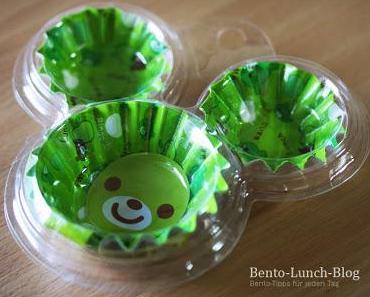 Zubehör: Grüne Kuma Papier Essensförmchen für die Bentobox