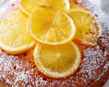 Getränkter Orangen Vanillekuchen