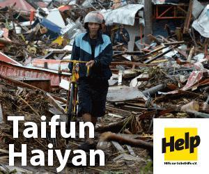 Spendenaufruf: Help hilft den Taifun-Opfern auf den Philippinen