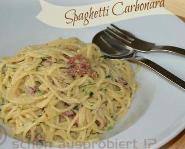MAHLZEIT! Original italienische Spaghetti Carbonara….ohne Sahne, die hat da nämlich nichts drin verloren!