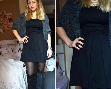 Little Black Dress. Autumn is for layering!