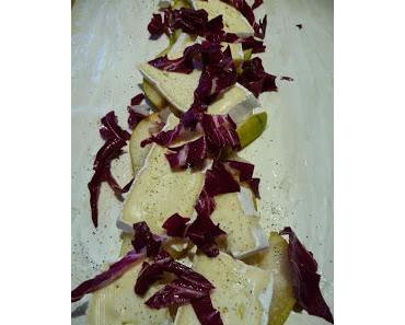 Blätterteigstrudel mit Birne und Brie