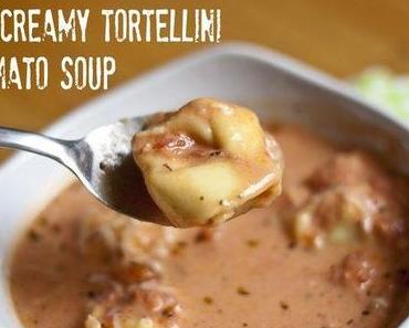 Cremige Tortellini-Tomaten-Suppe