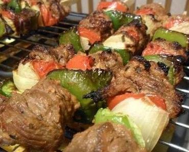 Shish Kebab oder: Schlechtwettergrillen in der Küche