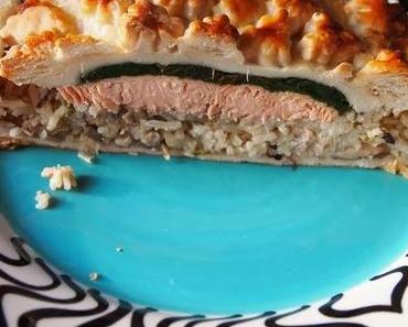 Üben für Weihnachten - Salmon Coulibiac - die Erste