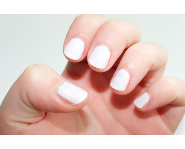 Essie blanc + a cut above