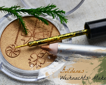 Güldenes Weihnachts-Makeup