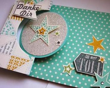 Karte als Willkommensgruß mit Thinlits Circle Card