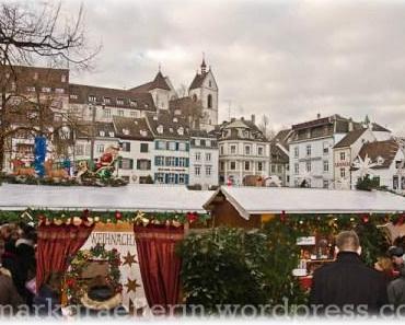 Der Weihnachtsmarkt in Basel, von Glühbier und Chäsbengel