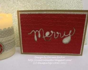 Weihnachtskarte Stampin Up!