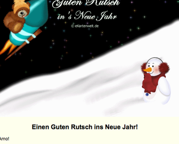 Sylvester- und Neujahrsgrüße versenden (gratis Ecards)