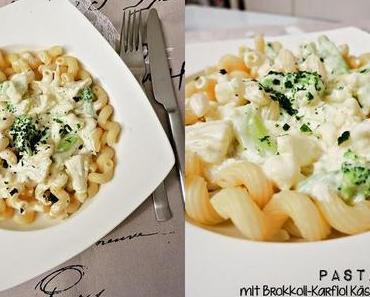 Pasta mit Brokkoli-Karfiol Käsesauce