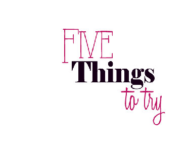 5 Dinge, die ich im Januar ausprobieren will!