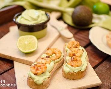 Avocado trifft Shrimps