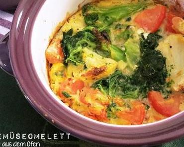 Gemüseomelett aus dem Ofen