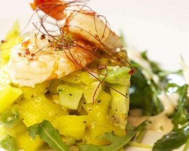 Riesengarnele & Avocado-Mango-Tartar & Chili-Mayonnaise