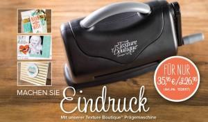 Eindruck machen – Prägemaschine Texture Boutique