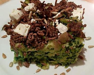 Nudelauflauf a la Spinaci, Feta e Carne