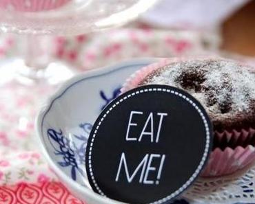 saftige Schokomuffins mit Himbeeren