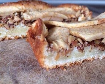 Apfelquarkschnitten mit Schoko und Mandel