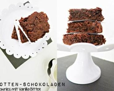 Karotten-Schokoladen Brownies mit Vanilla Bitter