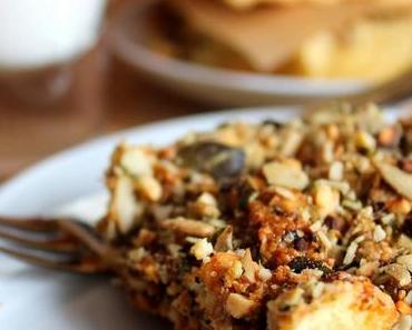 Gebrannter Mandel-Nuss-Kuchen - oder "Nuss-Vorräte adé"