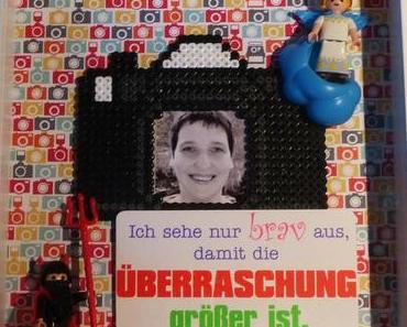 Playmobil und Bügelperlen bilden eine Einheit