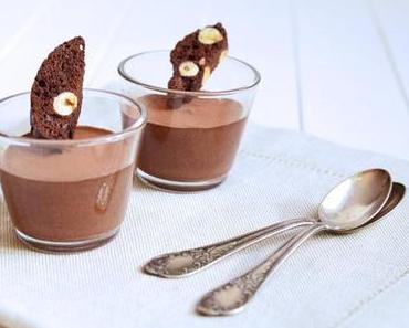 Schoko-Espresso-Mousse & Haselnuss-Schoko-Biscotti