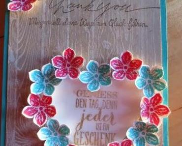 Hardwood meets Petite Petals.....