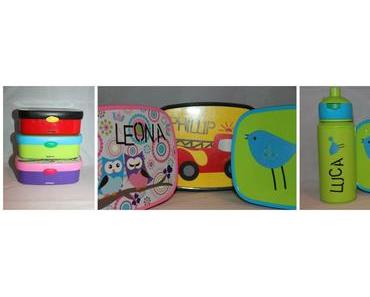 Lunchbox und Trinkflasche mit meiner persönlichen Note