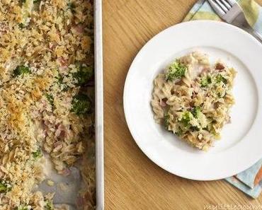 Schinken und Brokkoli Nudelauflauf