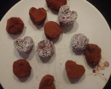 schokoladen himbeer trüffel