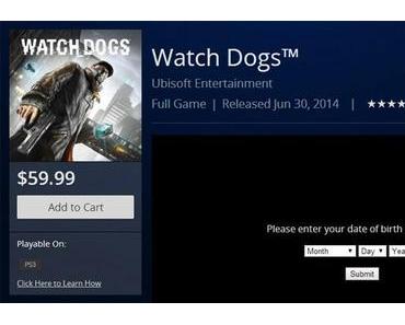 Watch dogs: Erscheinungsdatum im PSN-Store enthüllt?