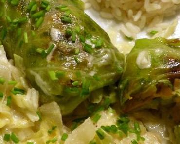 Krautwickel mit Kartoffel-Steinpilz-Füllung