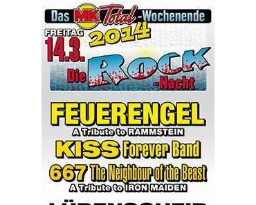 Die MK Total Rocknacht mit Feuerengel in Lüdenscheid!