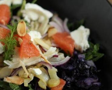 Rotkraut-Fenchel-Salat mit Ziegenkäse oder Hanni ist zurück
