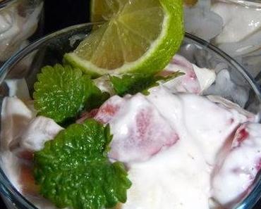 Frisches Fruchtjoghurt