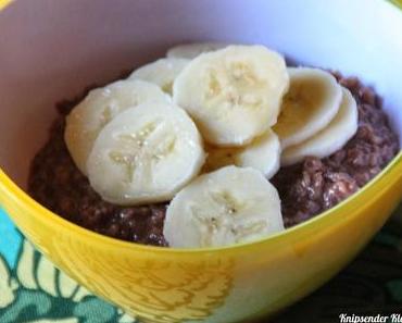 Schokoladen Porridge mit Banane *