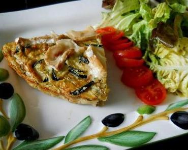 Grieß-Zucchini-Quiche ohne Boden