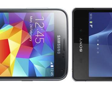 Samsung Galaxy S5 und Sony Xperia Z2 im Vergleich