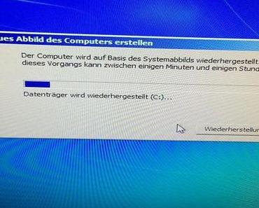 #Backup von Windows wiederherstellen? Nach 10 Stunden fummeln läuft's, mal gucken was bei rauskommt… – via Instagram