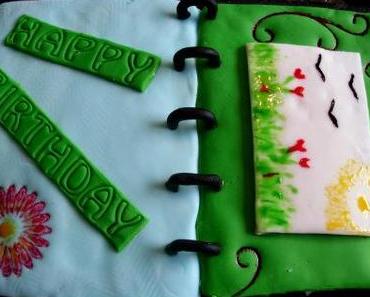 Scrapbook Geburtstags Torte