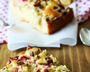 Schneller Rhabarberkuchen.
