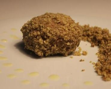Topfenknödel mit Eierlikörfüllung / Eierlikör-Eis
