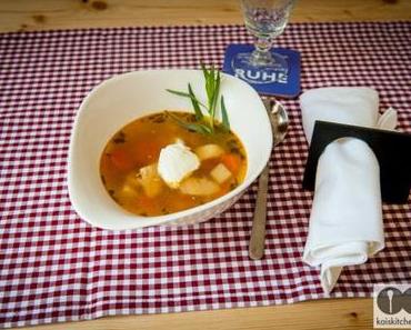 Hühnerragoutsuppe