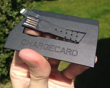 Chargecard: Das mobile Lightning Kabel im Test